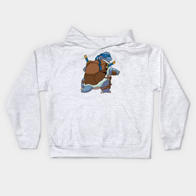 Blasturtle Kids Hoodie by brandonnorthillustrator